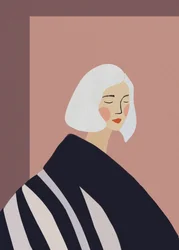 Retrato de uma mulher serena