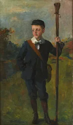 O Jovem Pescador (óleo sobre tela)