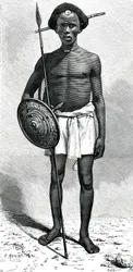 Guerreiro somali do clã Ouadan