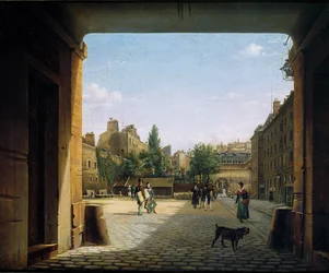 O pátio do Institut de France, 1825-1862