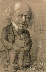 Retrato caricatural de Pierre-Jean de Beranger