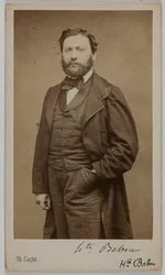 Retrato de Hippolyte Babou (ou Jean-sans-Peur), (1824-1878), (homem de letras)