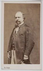 Retrato de Giuseppe Palizzi (1813-1887), pintor italiano.