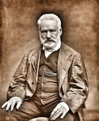 Retrato de Victor Hugo depois de Etienne Carjat- Imagem digitalmente limpa