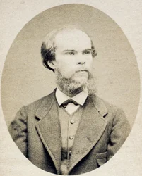 Retrato do Poeta Paul Verlaine (1844-1896) par Carjat, Etienne (1828-1906), c. 1870 - Fotogravura, 7x5 - Coleção Particular