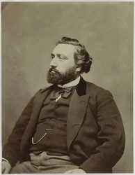 Retrato do Primeiro Ministro da França Léon Gambetta 1838-1882.
