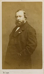 Retrato do artista Constant Troyon 1810-1865, início da década de 1860.