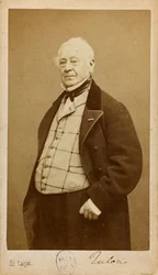 Retrato do compositor e flautista Jean-Louis Tulou 1786-1865, ca. 1860.