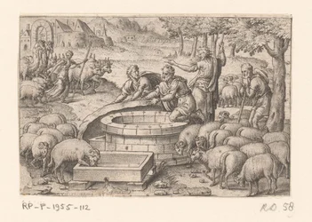 Jacob levanta a pedra do poço
Histoire de la Genèse (título da série)