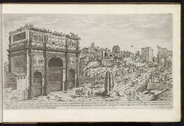 Arco de Constantino em Roma Edifícios antigos (título da série) I vestigi dell