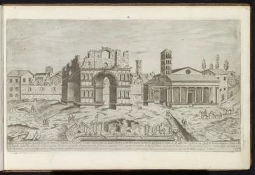 Arco de Janus em Roma Edifícios antigos (título da série) I vestigi dell