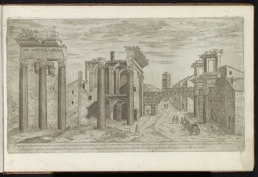 Ruínas do Fórum de Nerva Edifícios antigos (título da série) I vestigi dell