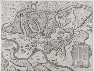Espelho da Magnificência Romana: Roma Antiga e suas Colinas, do Oeste, 1573., 1573