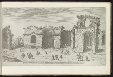 Banhos de Diocleciano em Roma Edifícios antigos (título da série) I vestigi dell