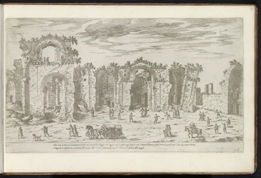 Banhos de Diocleciano em Roma Edifícios antigos (título da série) I vestigi dell