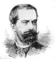 Retrato de Paul Deves (1837-1889), advogado e político francês. Gravura de Bocour em "Le Monde Illustré" n°1287 de 26 de novembro