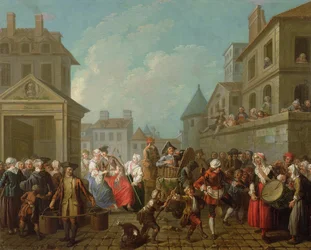 Carnaval de rua em Paris, 1757
