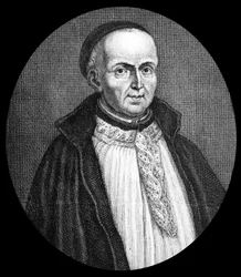 Michel Le Tellier (1643-1719) teólogo francês, jesuíta, confessor de Luís XIV, gravura