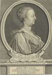Retrato de Anne Dacier née Le Fèvre 1647-1720, ca 1720.