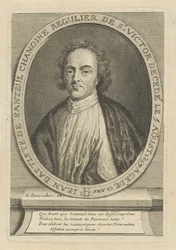 Retrato do poeta Jean-Baptiste de Santeul 1630-1697, um 1700.