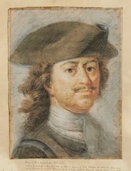 Retrato do imperador Pedro I, o Grande 1672-1725.