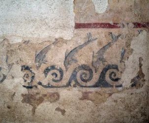 Detalhe do afresco do túmulo de Bruschi, século II a.C.