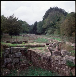 Civilização etrusca: vista do site de Veio (Veies) Século VIII-4 AC (Arte etrusca: vista do site de Veii, Século VIII-4 AC) Lazio Itália