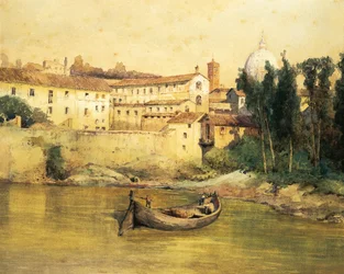 Itália, Roma, antigo Hospital Santo Spirito em Sassia (Saxia), de Ettore Roesler Franz