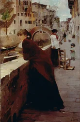 À espera
