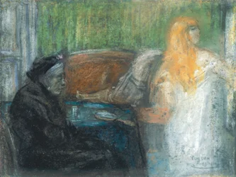 Mãe Van Mieghem sonhando (Vanitas)