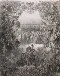 Os membros da Sociedade Albrecht Durer para o ano eleitoral 1843-1844 Der Albrecht Du..., 1843.