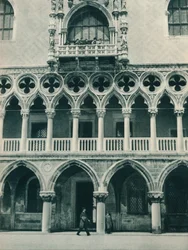 Parte do Palácio dos Doges, Veneza, Itália, 1927