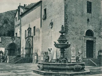 Fonte pública, Palermo, Sicília, Itália, 1927