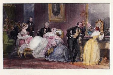 A convalescença, Cena de In Summer in Paris de Jules Janin, de Eugene Lami