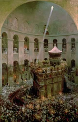 A Igreja do Santo Sepulcro, Jerusalém: Fetes de Flambeaux