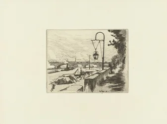 Cityscape com ponte Austerlitz e Sena em Paris
Pont d