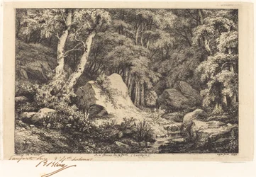Na ravina da falha, Auvergne The Ravine em Auvergne, 1846.