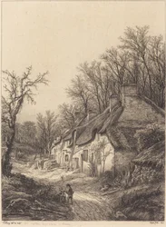 Casas de campo no inverno, 1840.
