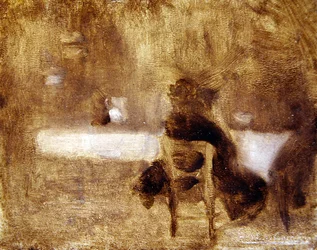 Menina de Atrás (óleo no painel)