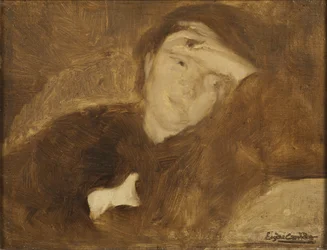 Retrato de uma senhora. Estudo