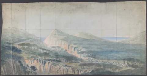Projeto para um cenário na Ópera, Paris, 1830-90.
