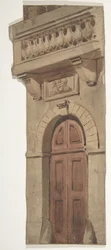 Projeto para um cenário na Ópera, Paris, 1830-90.