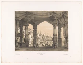 Decoração de teatro com arena Gulliver. (não publicado) (título no objeto) Decorações de teatro (título da série) Decorações de teatro (título da série no objeto)