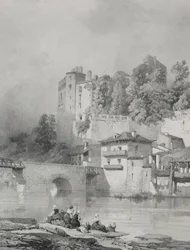 Viagens pitorescas e românticas na França antiga. Bretanha: Chateau de Clisson