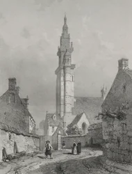 Viagens pitorescas e românticas na França antiga. Bretanha: Igreja de Roscoff