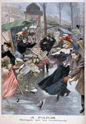 Furacão nas avenidas, Paris, 1900