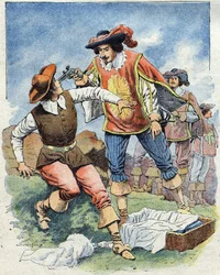 Ilustração para "Les Trois Mousquetaires" (Os Três Mosqueteiros)