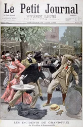 Incidente no Grande Prêmio, Pavillion d&39;Armenonville, França, 1899.