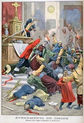 Massacre na igreja de Moukden, Mandchourie, China, 1900