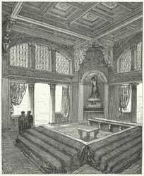 Triclinium, sala de jantar formal em um edifício romano